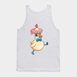 Chicken with a donut hat Tank Top